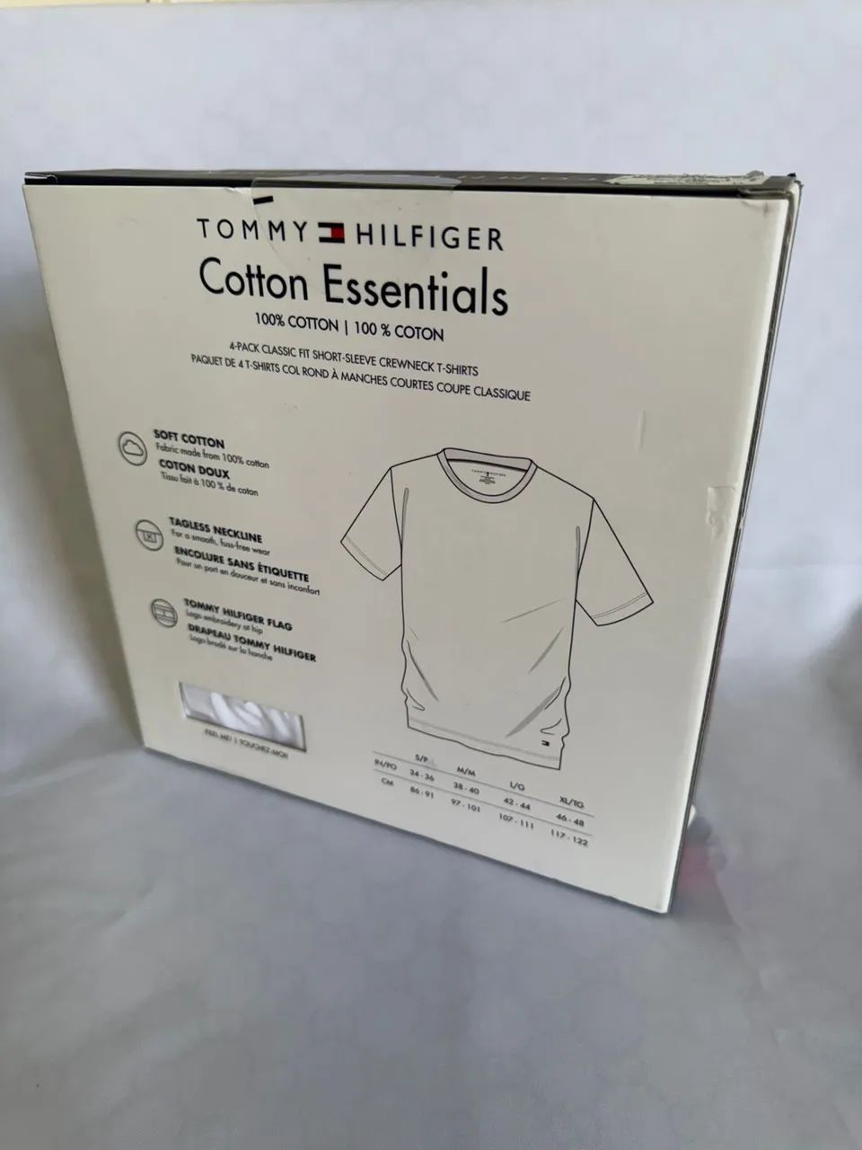 Kit 4 camisetas Tommy Hilfiger brancas tam M - Foto 2