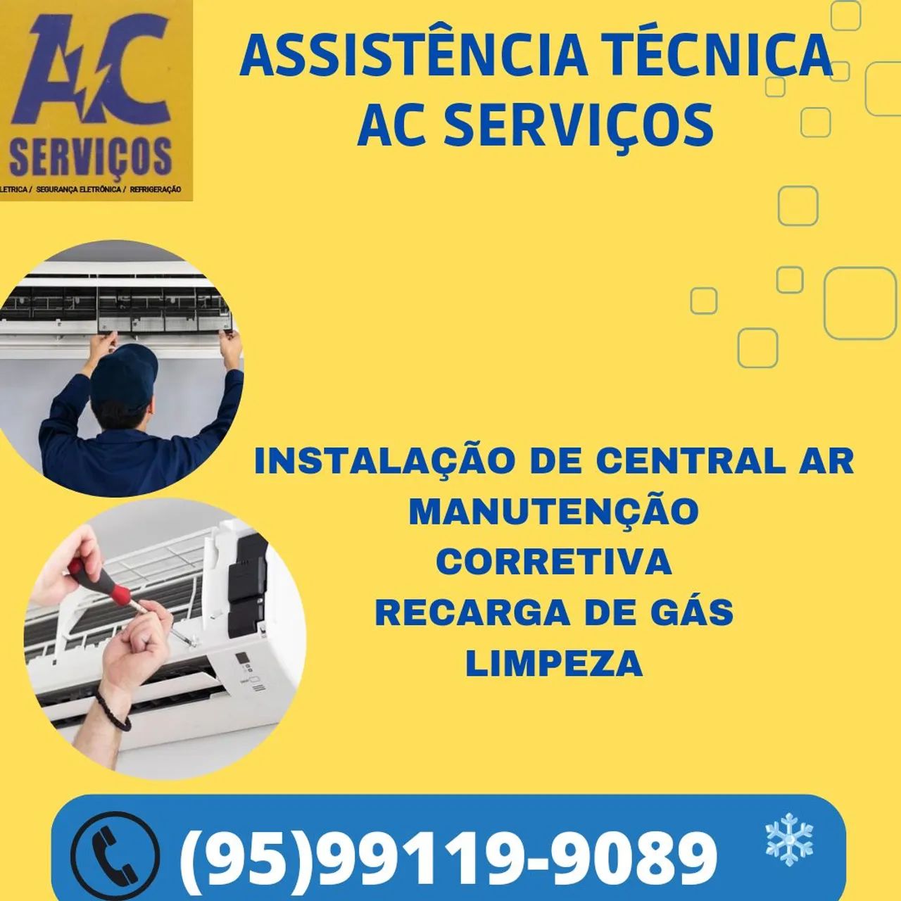 Refrigeração central de ar condicionado 