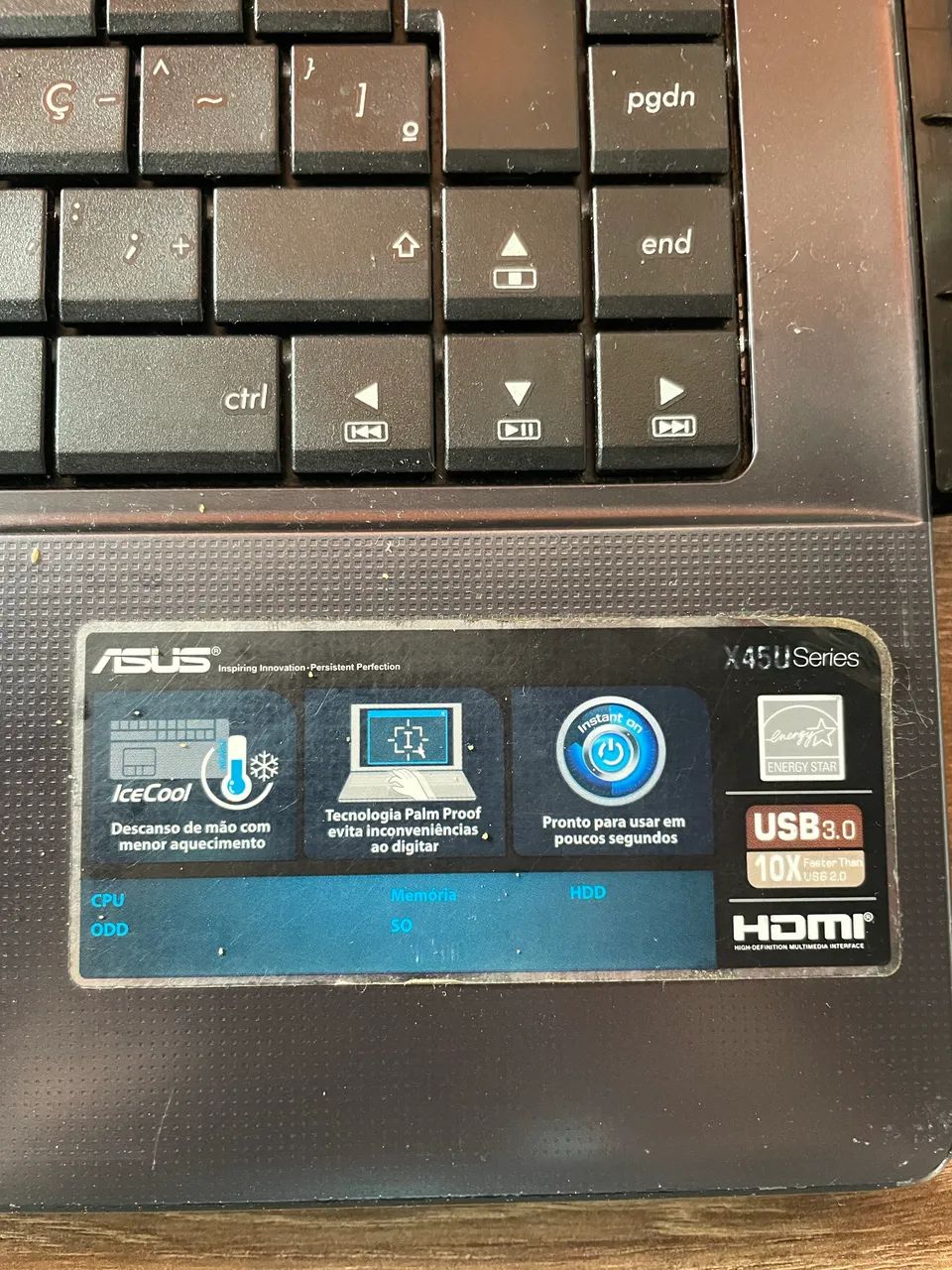 Notebook ASUS X45U Séries  - Foto 3