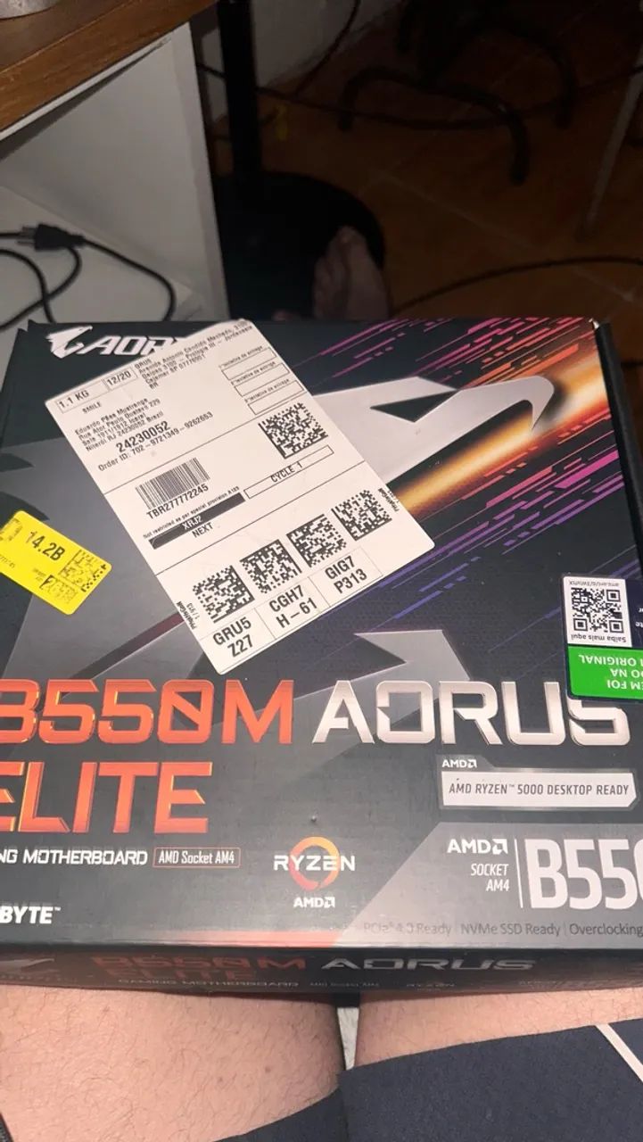 Placa mãe aro Elite B 550