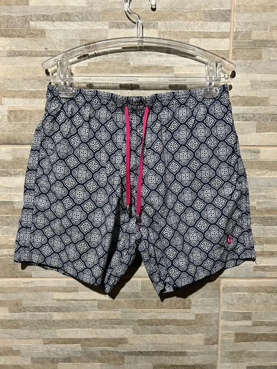 Short moda praia azul Pink g