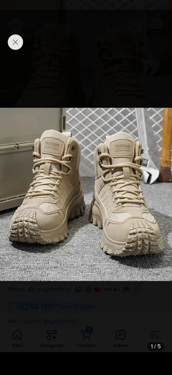 BOTAS ADVENTURE ESTILO MILITAR