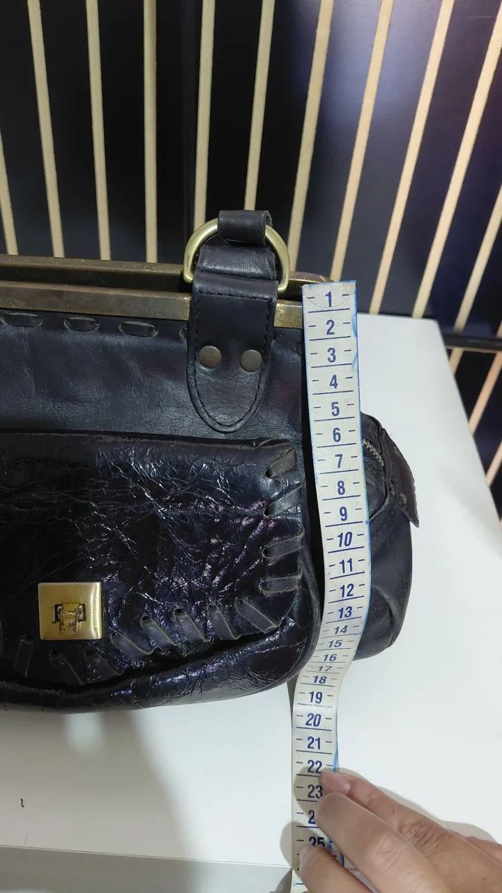 Bolsa couro legítimo  - Foto 5