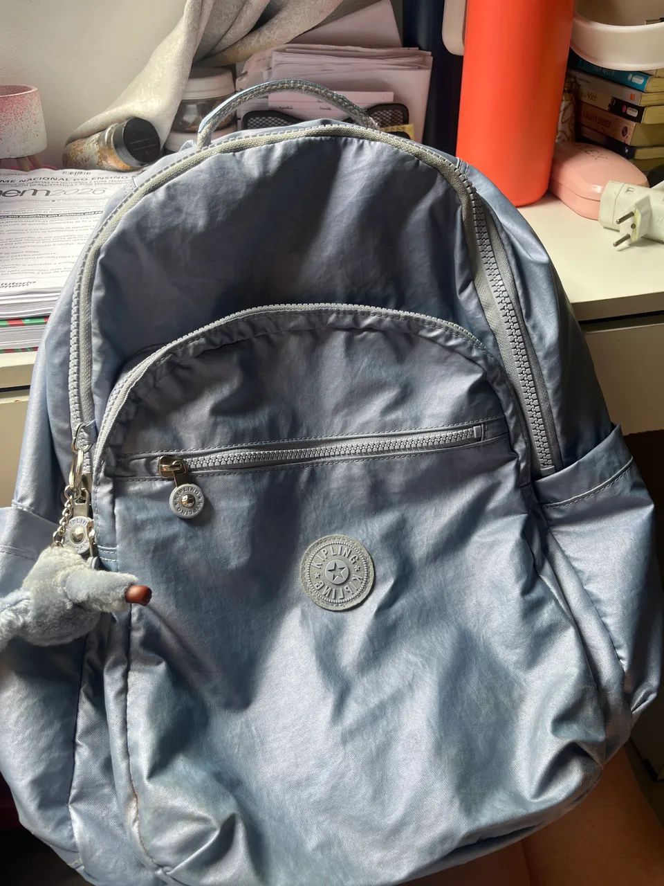 Mochila kipling com etiqueta 