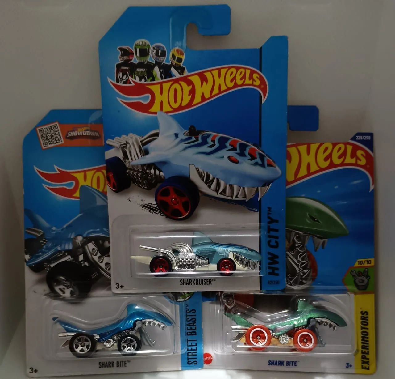 Lote Hot Wheels Tubarões Raridades - 3 Minis Lacradas (Com Treasure Hunt)