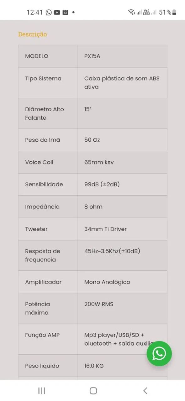 Caixa de som PZ PROAUDIO - Foto 4