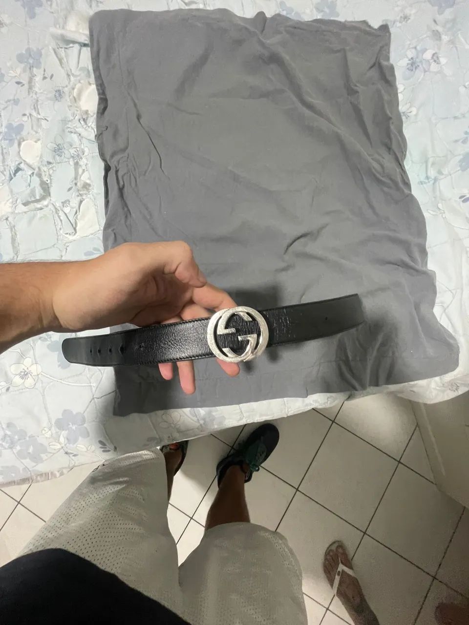 Cinto Gucci Original Dupla Face - Foto 4