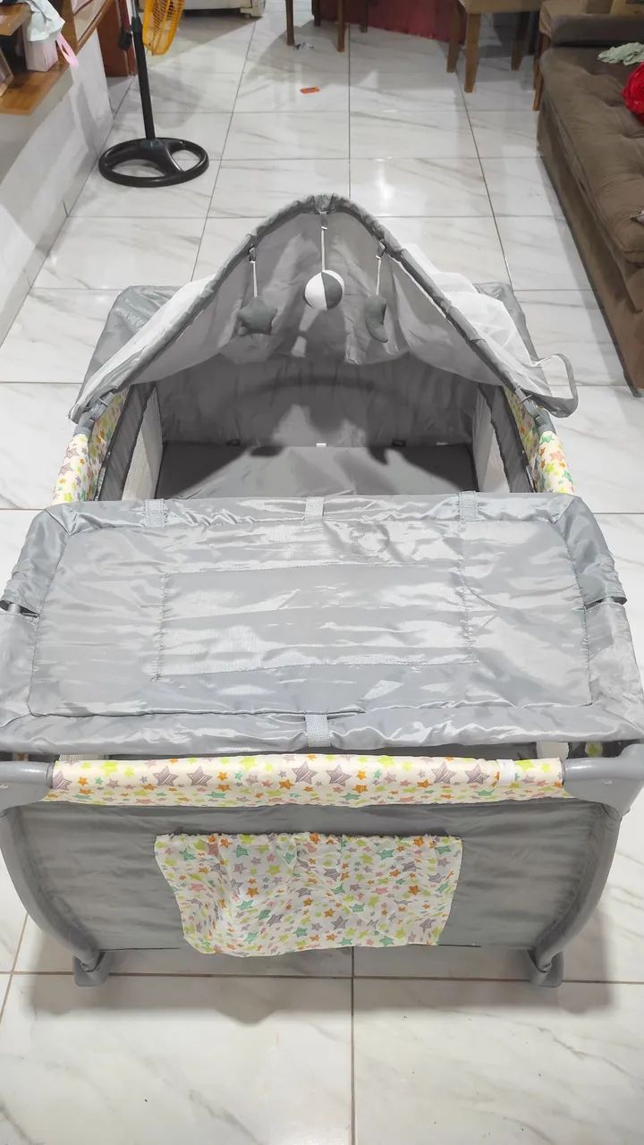 Vendo Berço cercado + colchão  - Foto 4