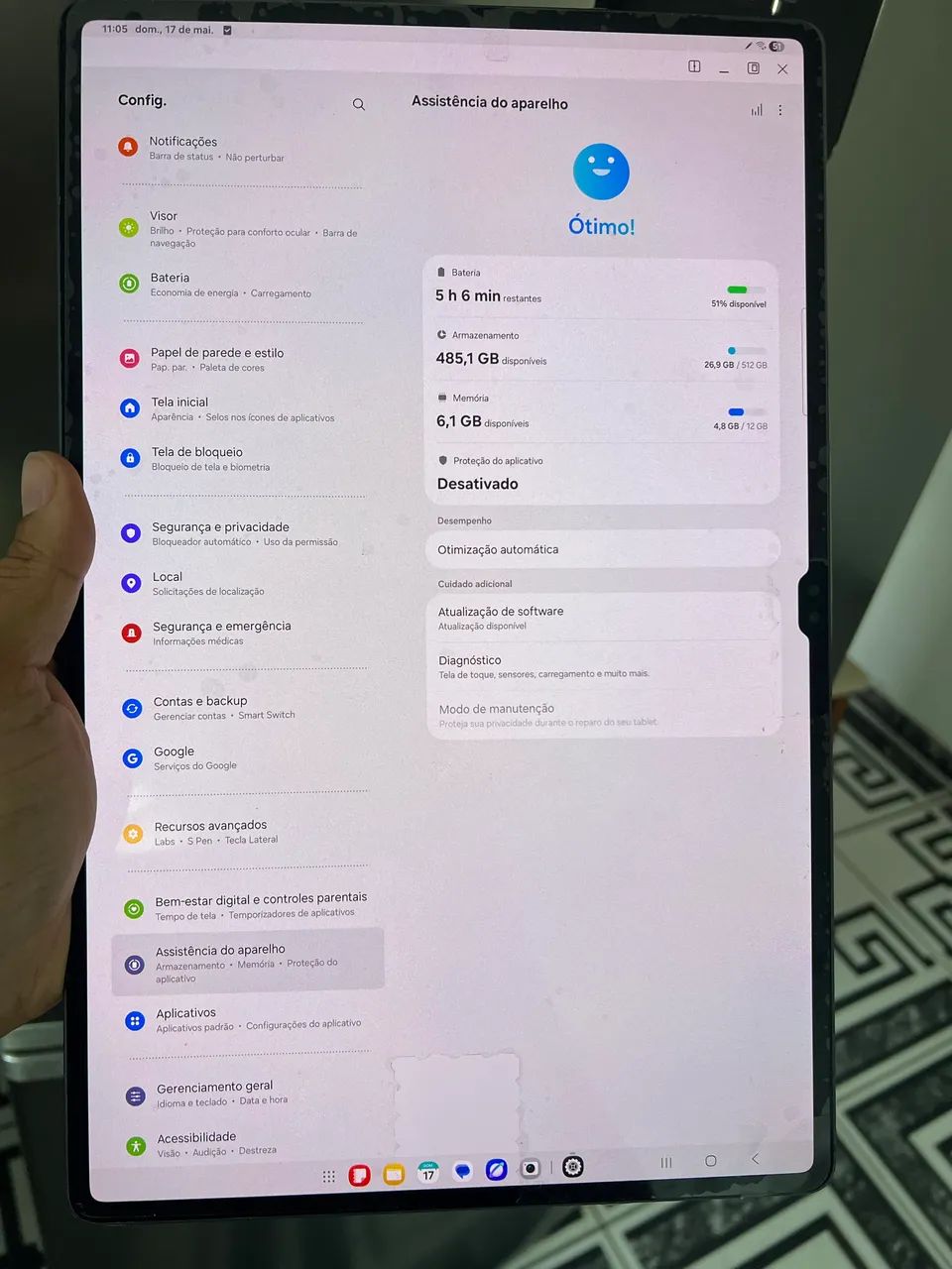 Tab S9 ultra 12GB RAM/ 512GB memória 