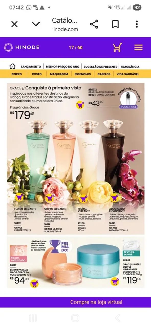 Fragrâncias  Hinode  - Foto 4