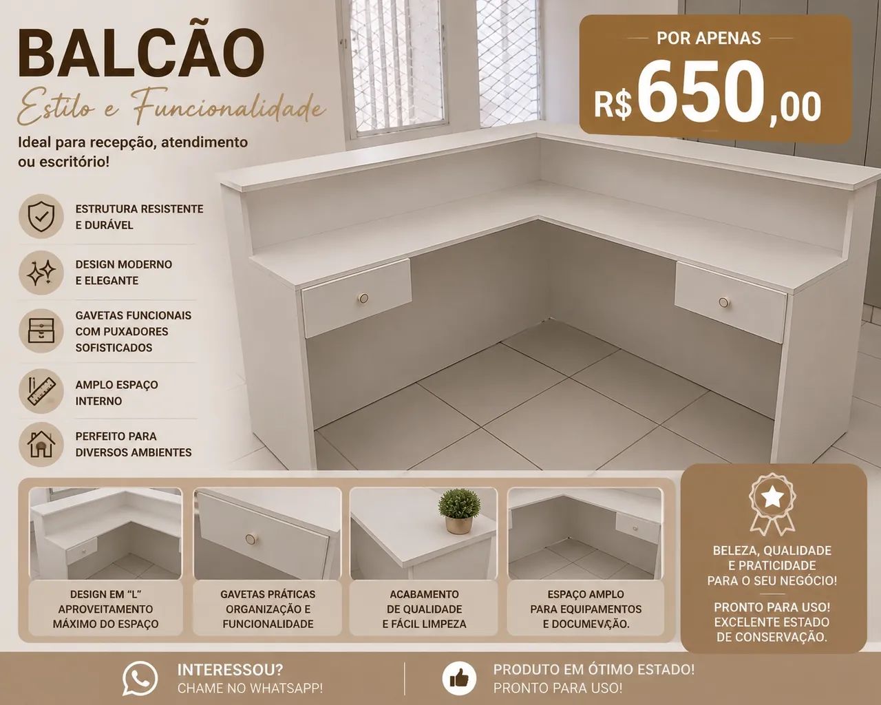 Balcão  - Foto 2