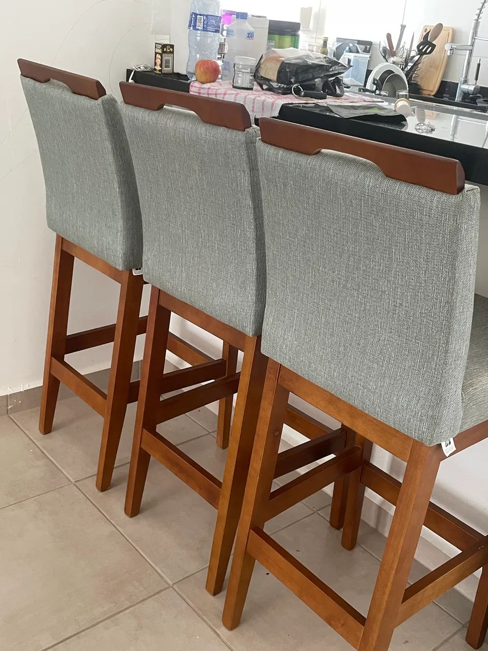 Banquetas madeira maciça  - Foto 4