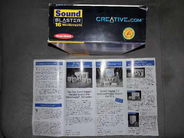 Placa De Som Creative Sound Blaster 16 Waveffects Completa - Foto 3