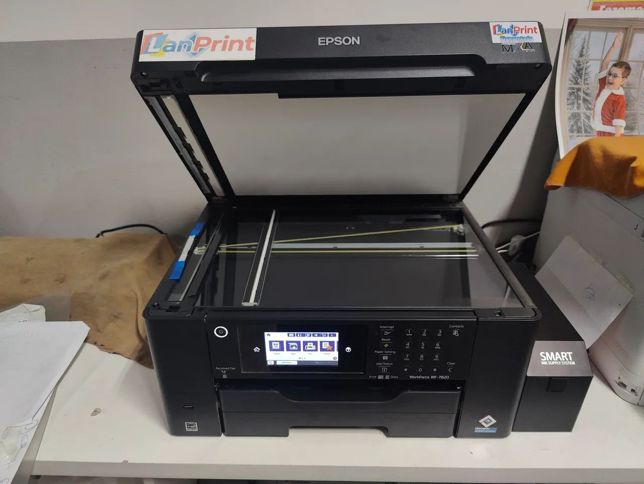 Epson Work Forcer WF-7820, com Bulk, tinta Pigmentada - Foto 3