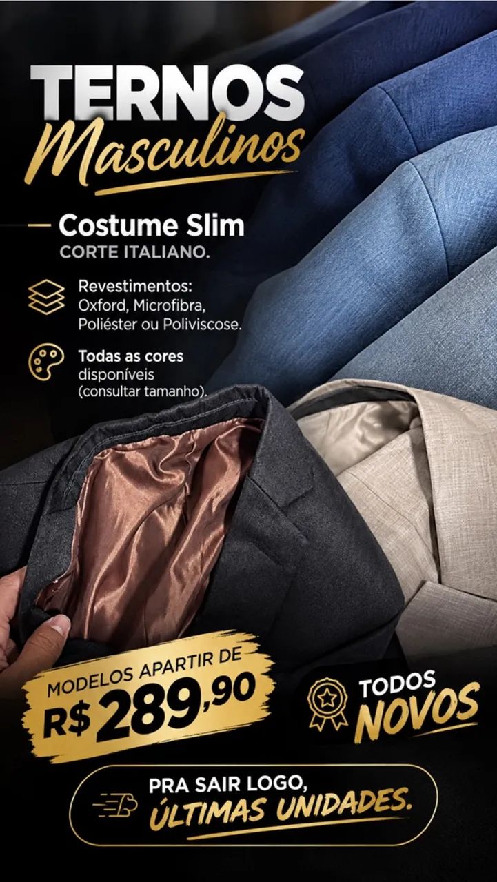 Ternos Completos Slim - Corte Italiano ? - Foto 4