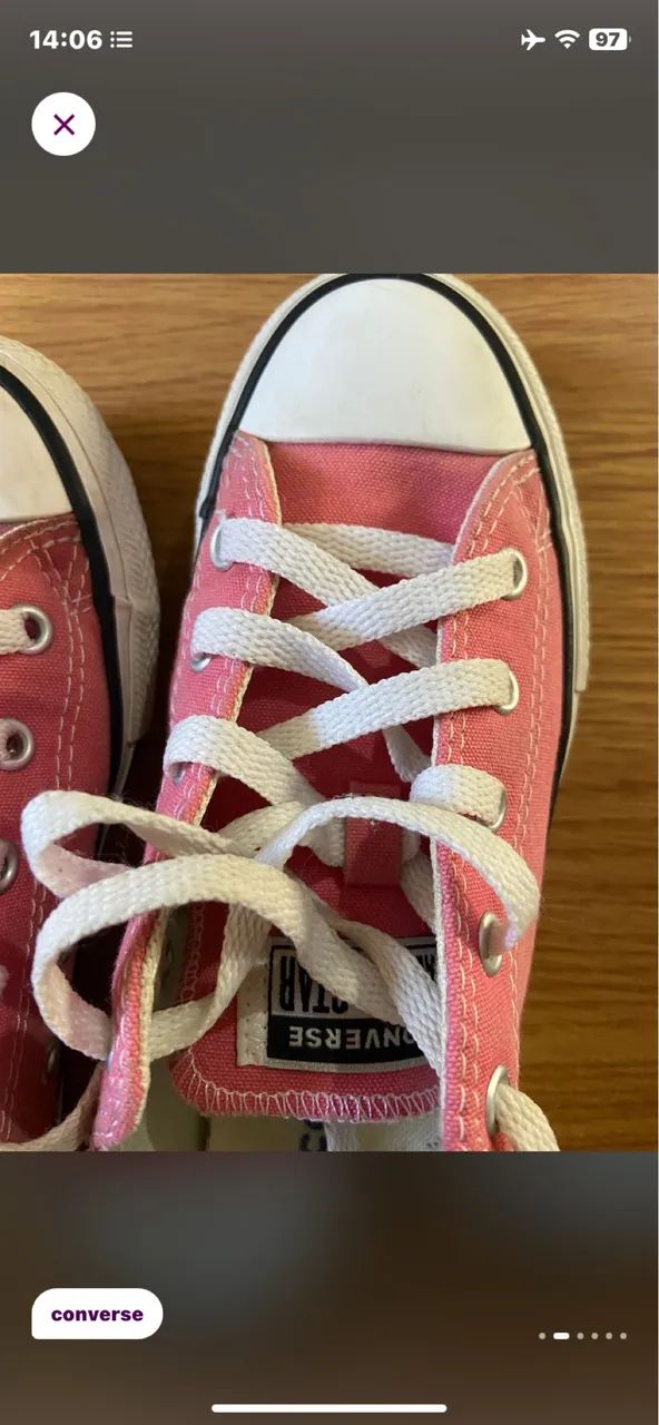 Tênis converse All Star rosa 32