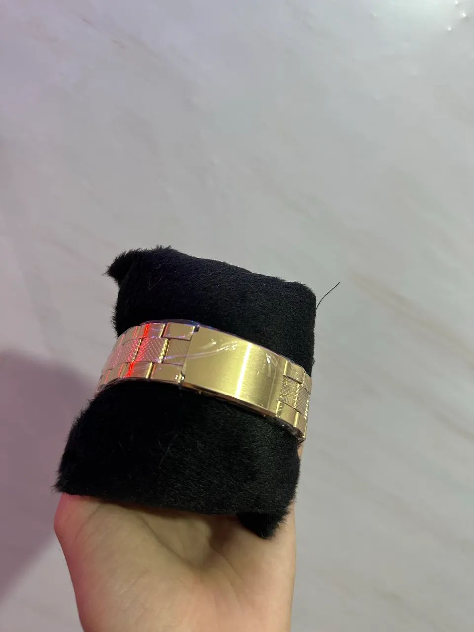 Relógio masculino dourado - Foto 4