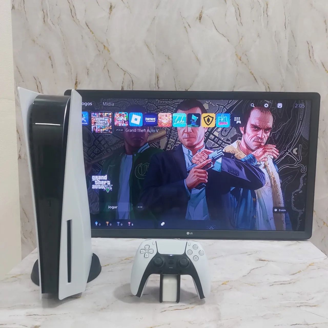 PS5 FAT COM LEITOR DE DISCO IMPECÁVEL  - Foto 3