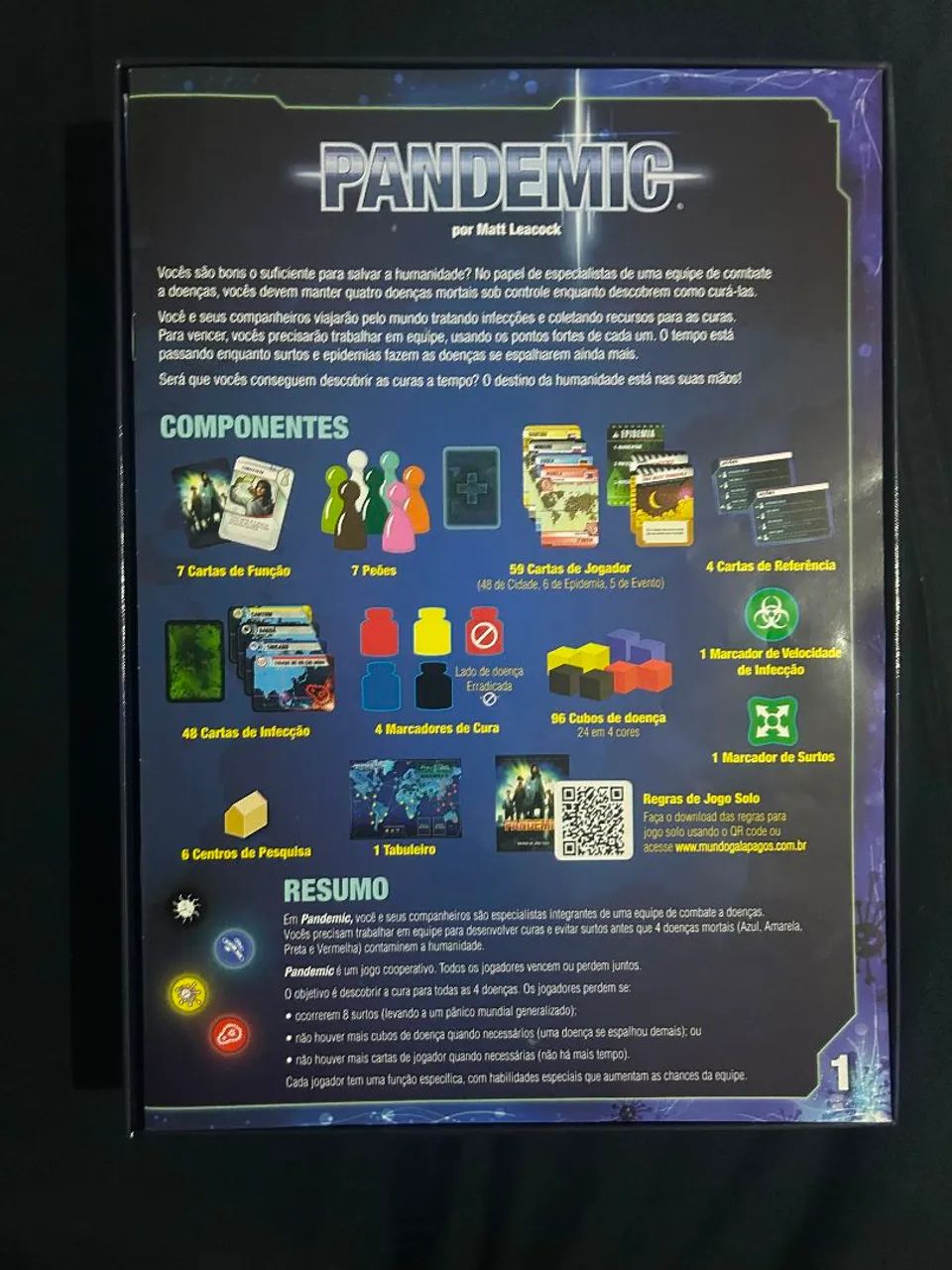 Pandemic - Jogo de Tabuleiro (Nunca usado) - Foto 2