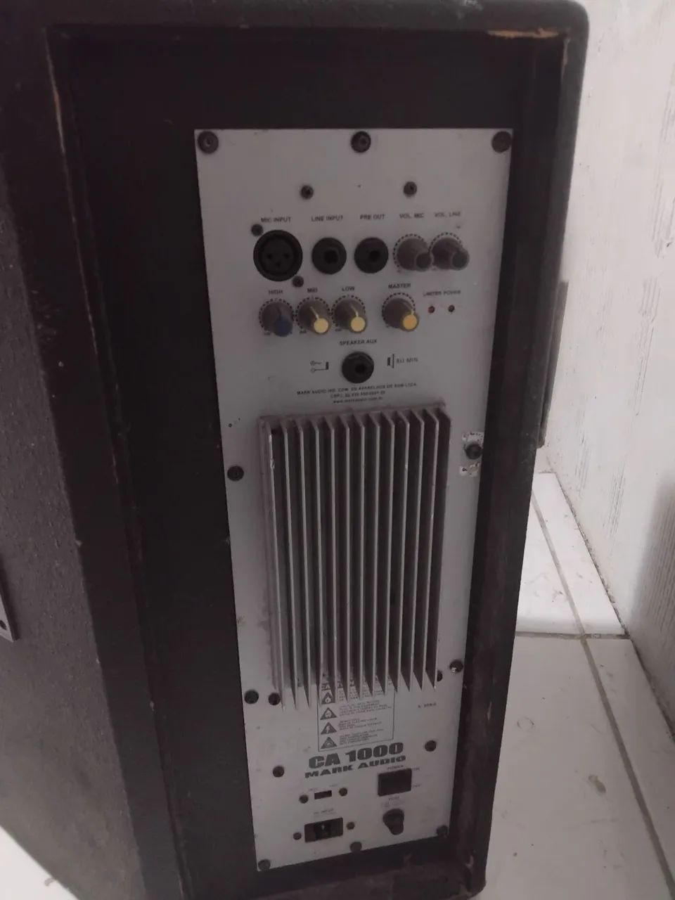 Par de retorno ativo mark audio ca1000 15 polegadas - Foto 3
