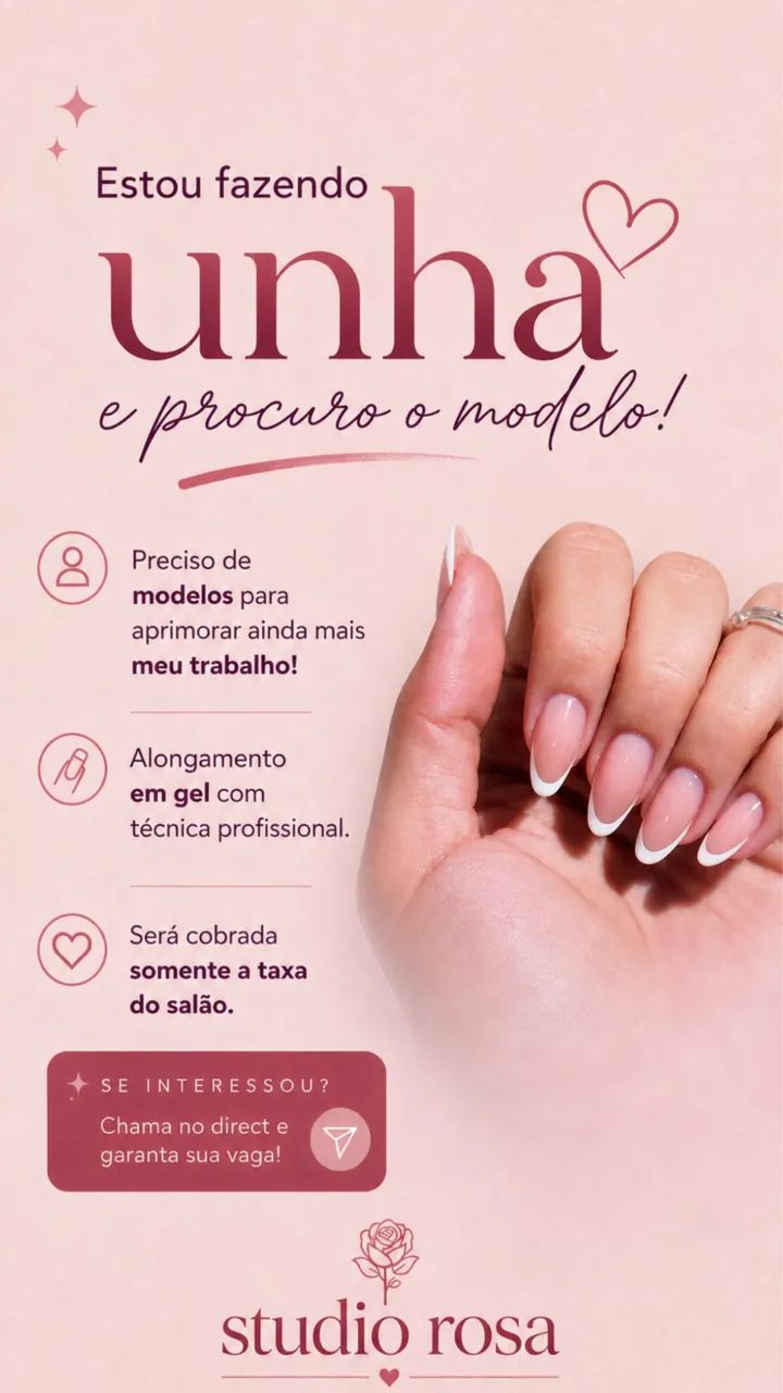 modelo para alongamento em gel 