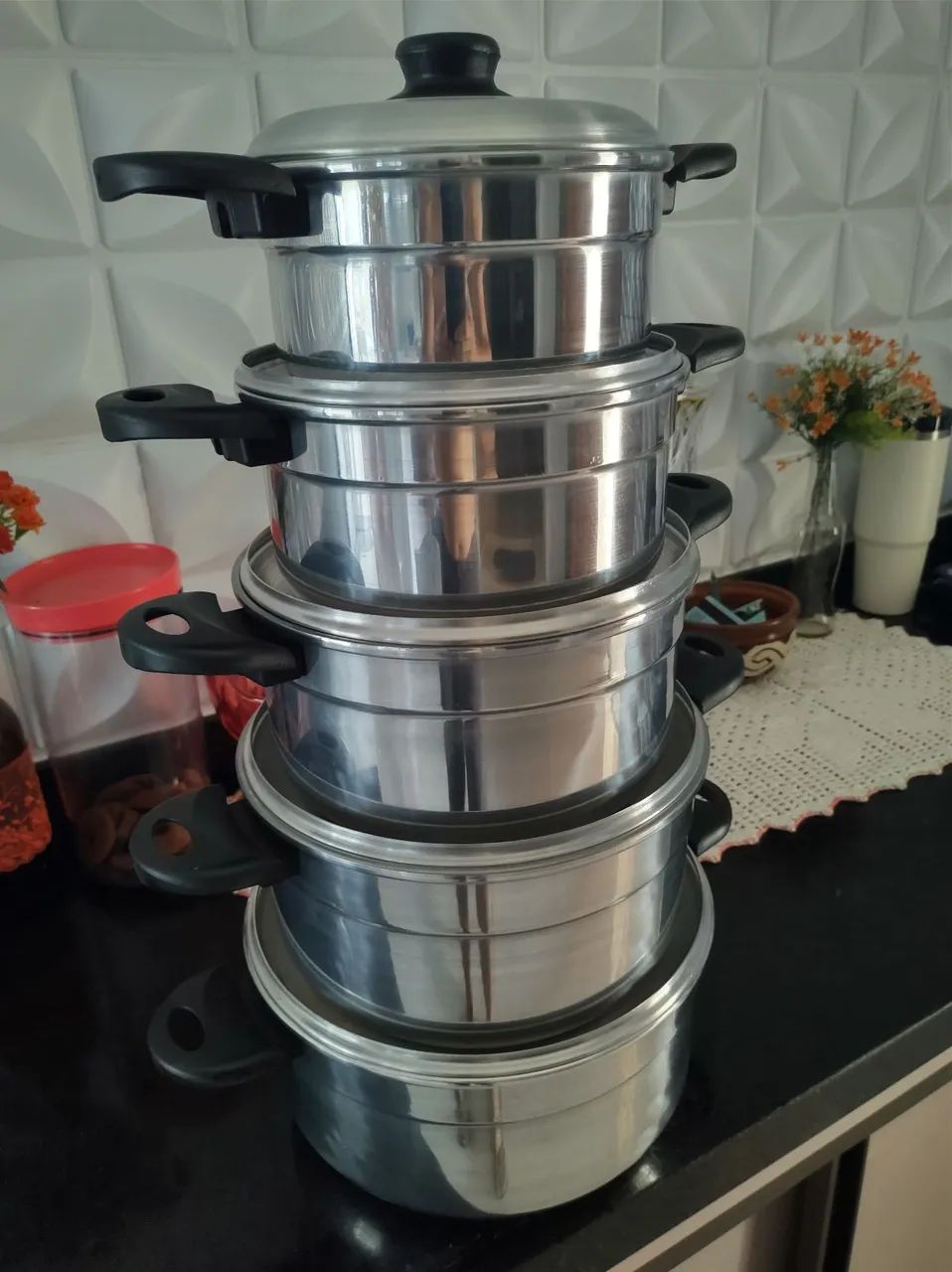Jogo de Panelas Com 5 Peças 