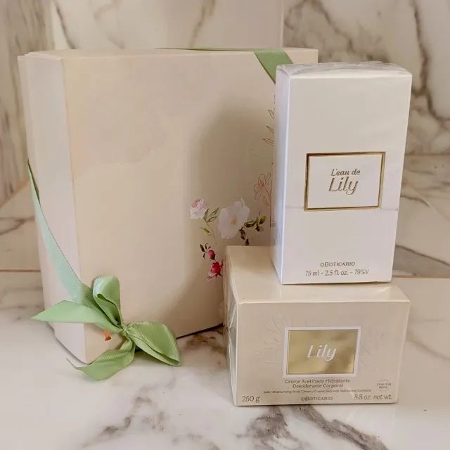 Kit Presente Lily Tradicional Perfume L?eau 75ml + Hidratante 250gr - Foto 4