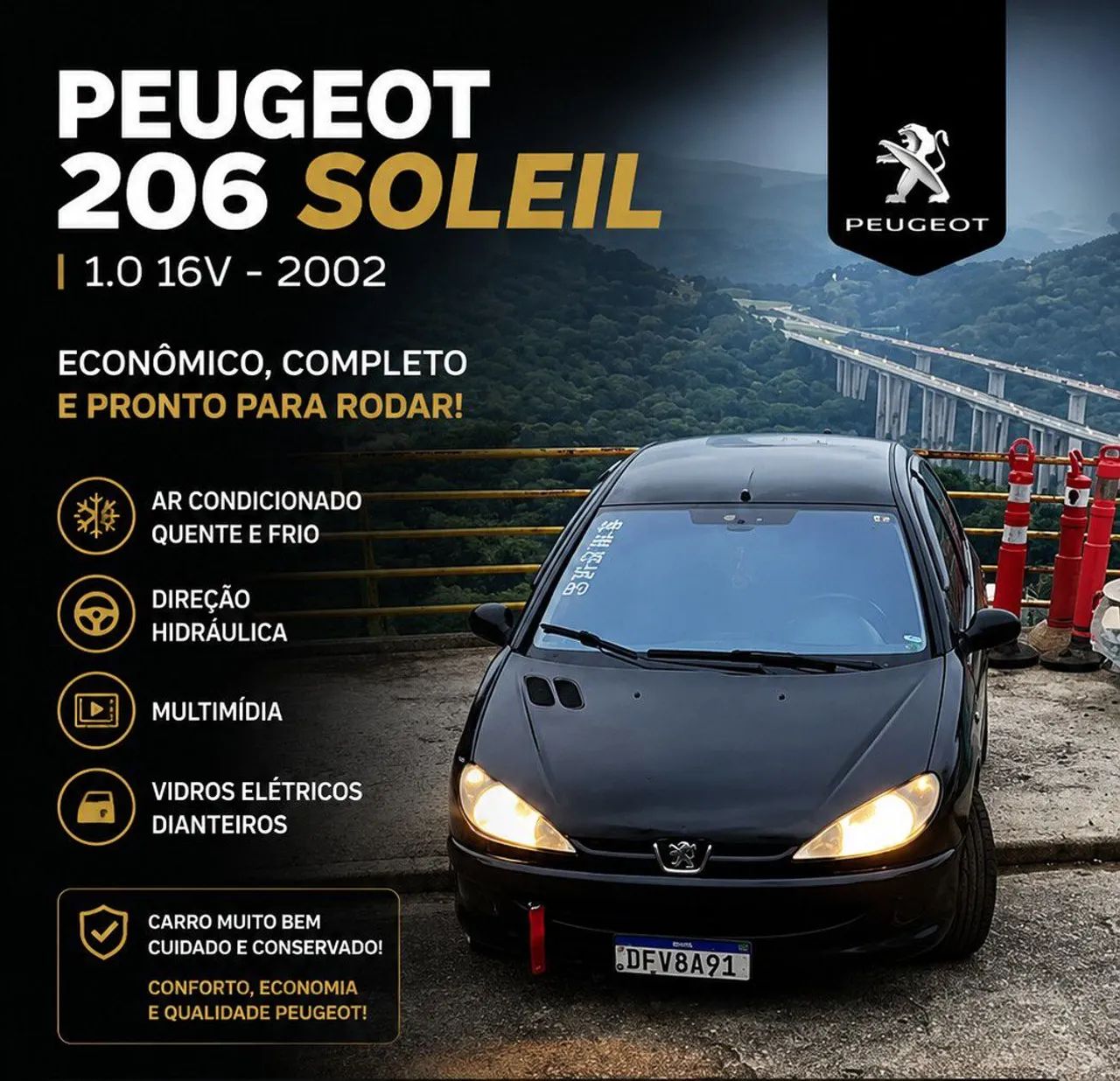 Peugeot 206 Soleil/quiksilver 1.0 16V 3P 2002