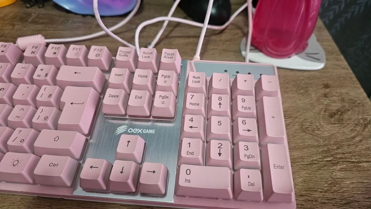 Teclado Gamer Rosa - Foto 4