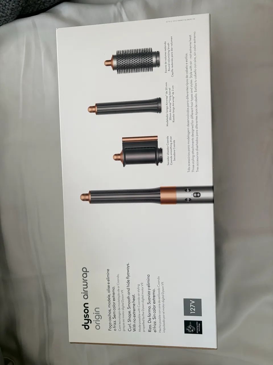 Dyson completo na caixa
