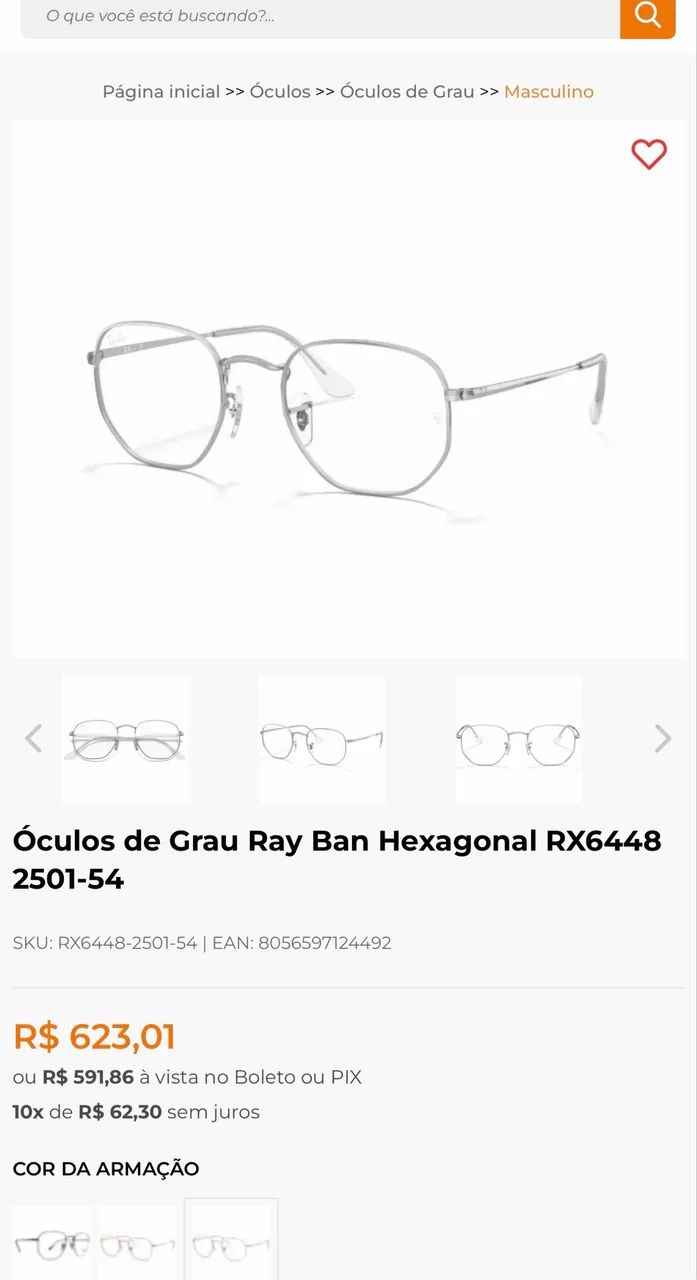Óculos Ray Ban original armação  - Foto 4