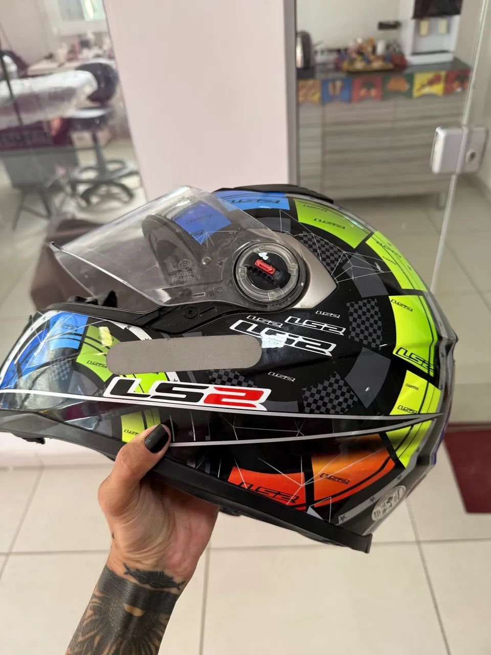 Capacete ls2 bem conservado - Foto 3