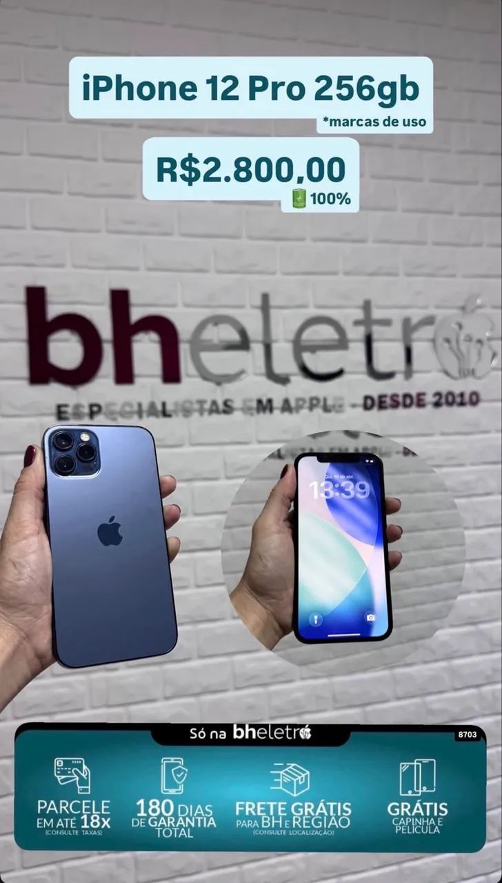 iPhone 12 Pro 256GB. cod: 8703 - Celulares e Smartphones - Santa