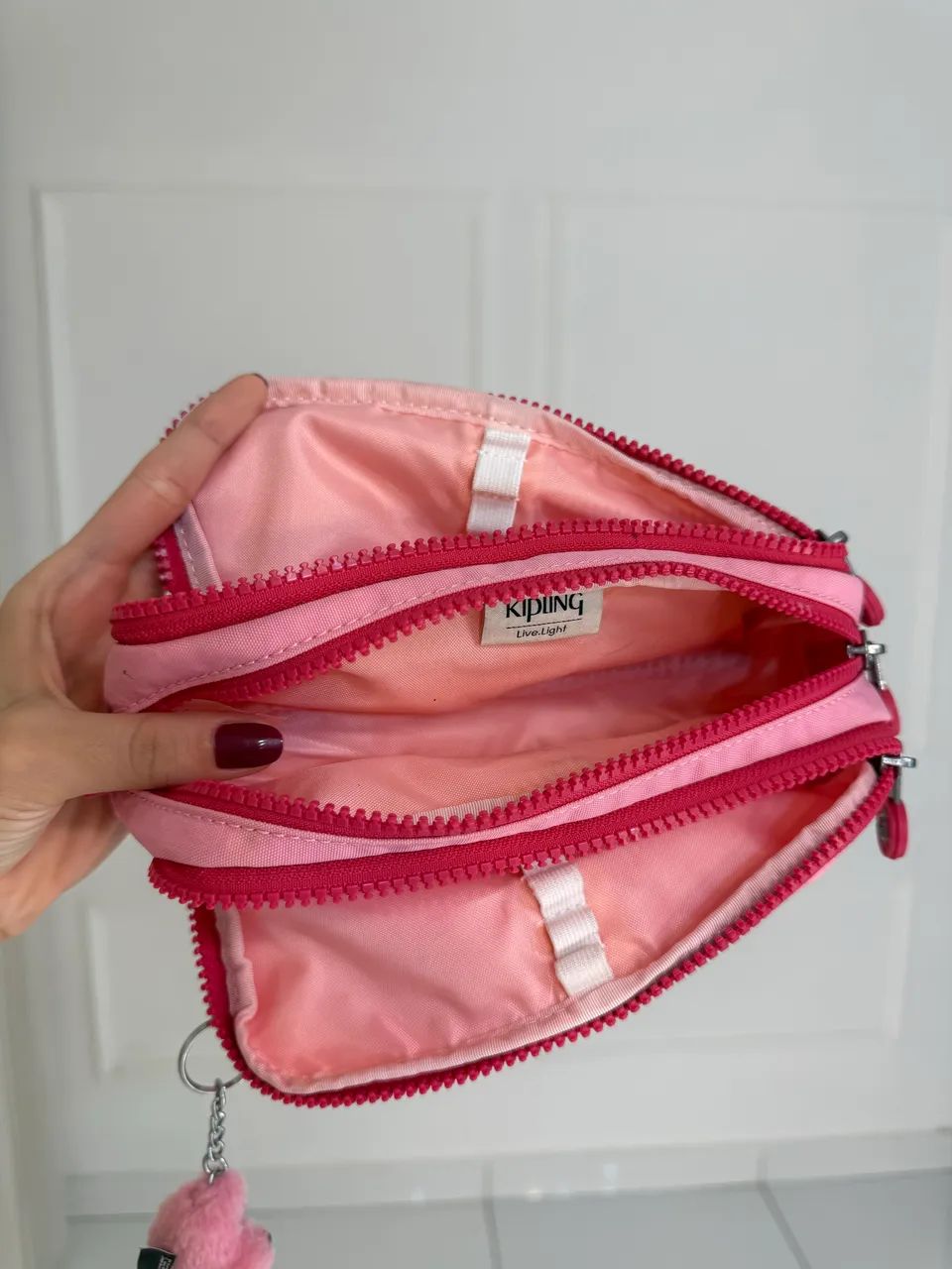 Estojo Kipling Rosa Original  - Foto 3