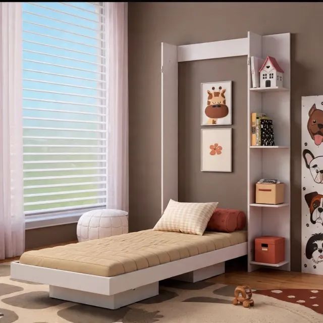 CAMA DE SOLTEIRO ARTICULADA COM ESTANTE - Foto 3