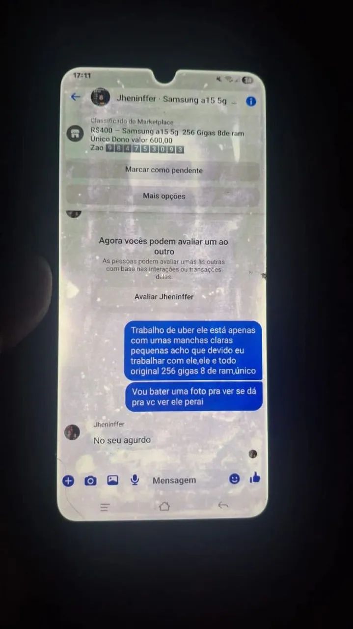 SAMSUNG A15 256 GIGAS 8 RAM Celular do meu uso esta como na ultima foto  - Foto 4