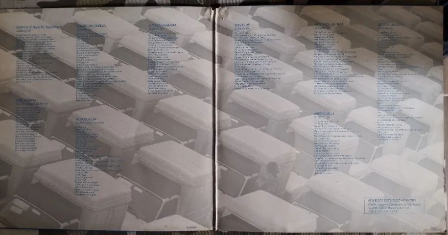 LP Vinil Gilberto Gil - Raça Humana Com Encarte (1984) EX/VG+ - Foto 5