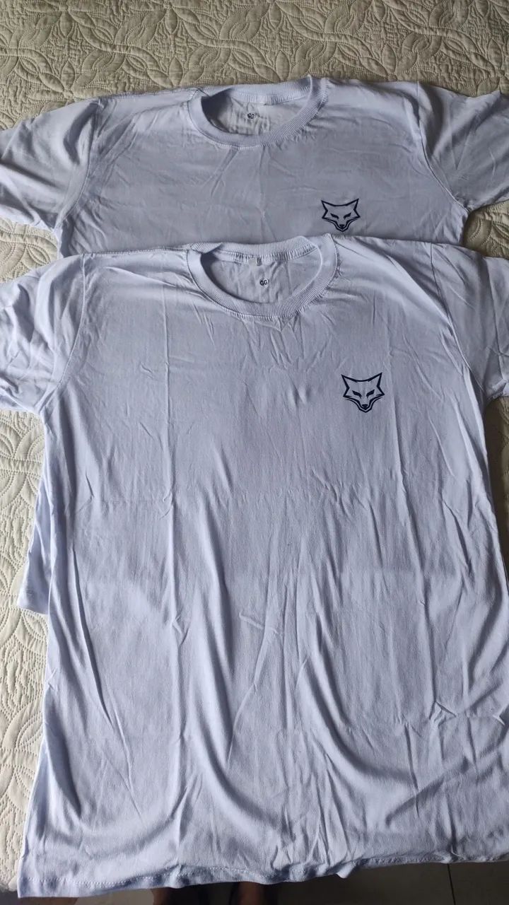 kits 2 camisas cruzeiro raposa 100% algodão - Foto 2