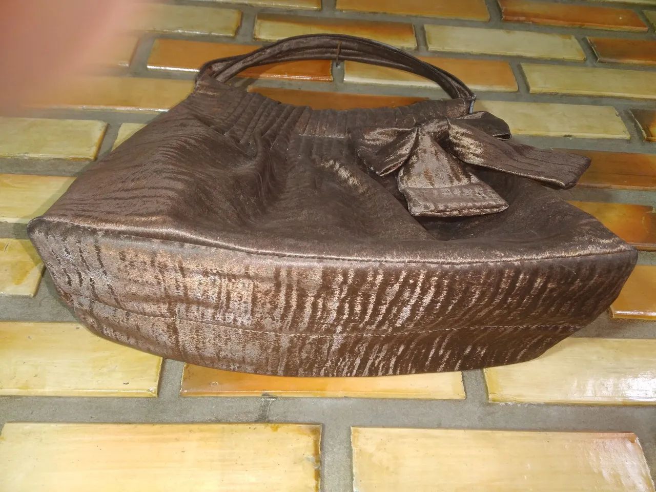 Bolsa feminina em tecido ,vintage  - Foto 3
