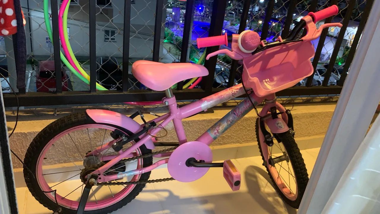 Bicicleta Barbie infantil Aro 16