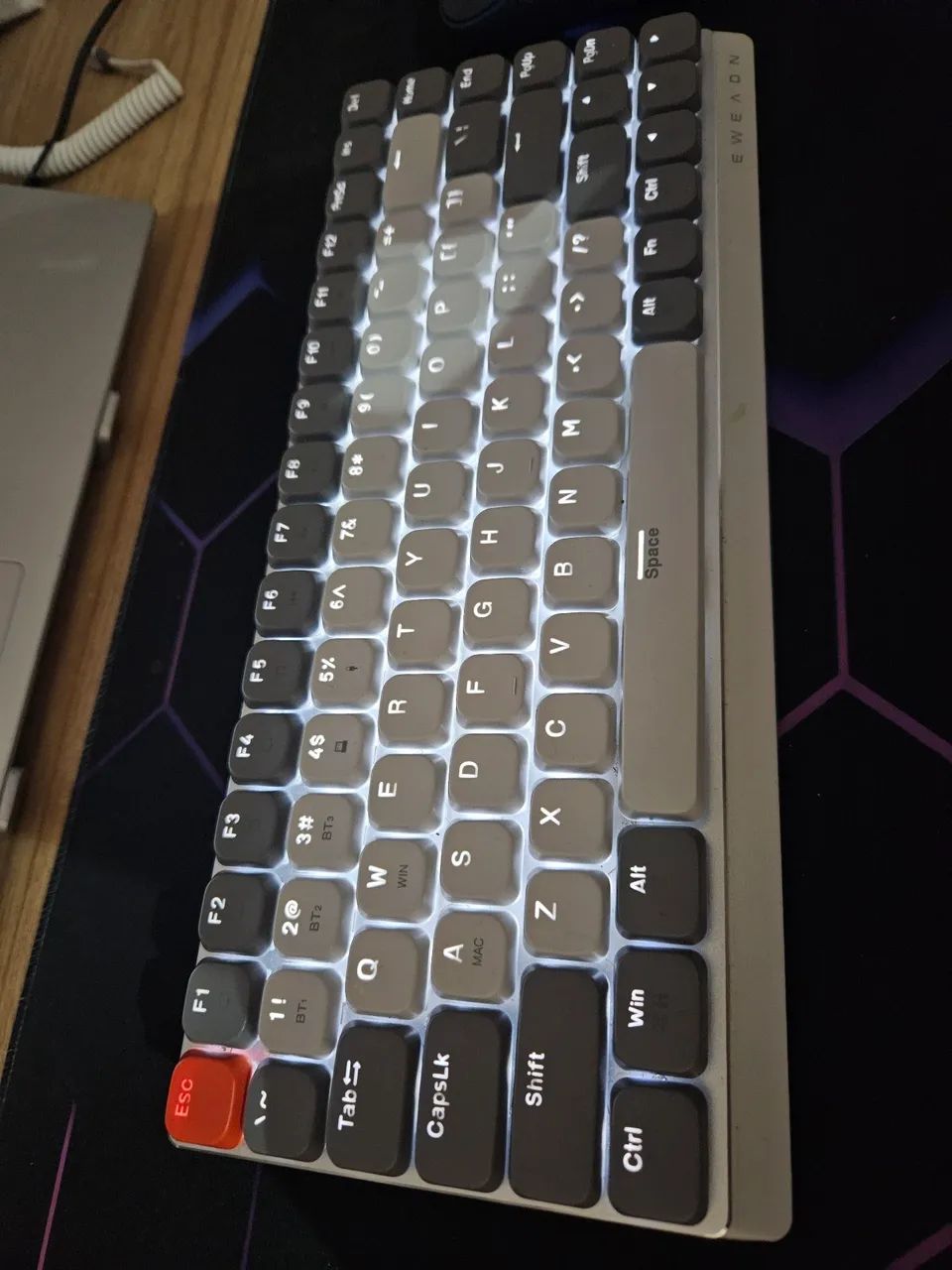 Vendo teclado mecânico 75% e mouse Xiaomi  - Foto 2