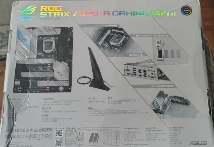 KIT LGA1200 ASUS ROG STRIX Z590-A GAMING WIFI II + I7-10700KF  - Foto 2