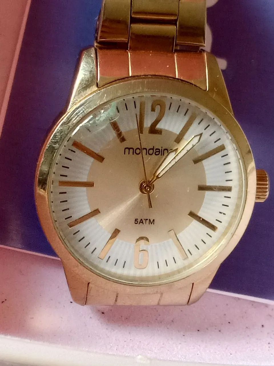 Relógio Mondaine Original Dourado  - Foto 2