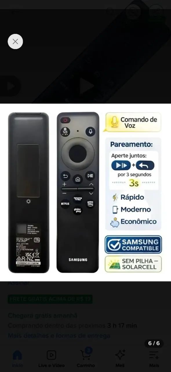 Controle remoto sansung - Foto 2
