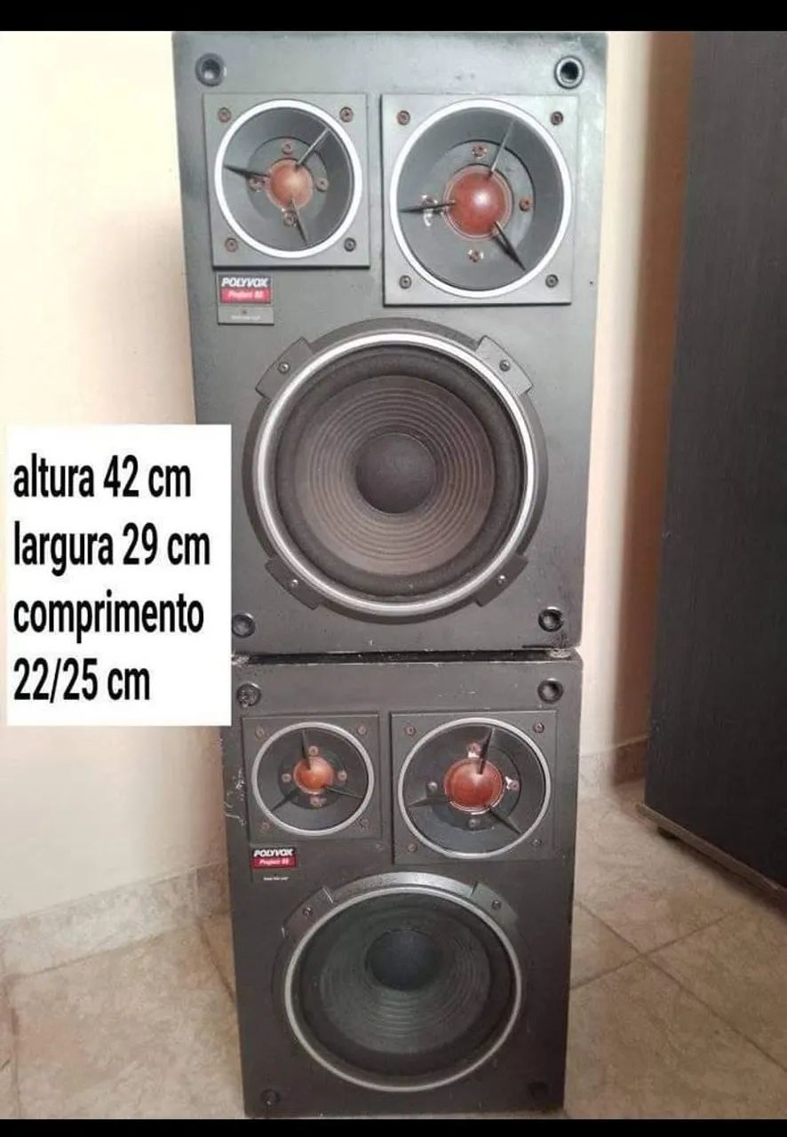 Caixas de som Polyvox Projetc 83