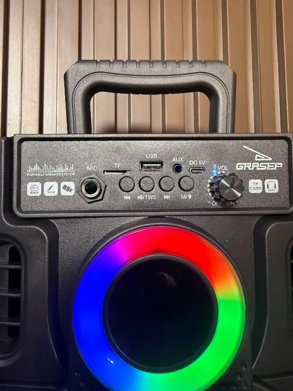 Caixa de Som Potente Bluetooth com Microfone - Foto 3