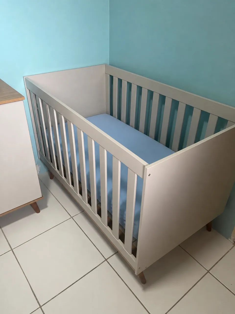 Berço 2 em 1 - com colchão 