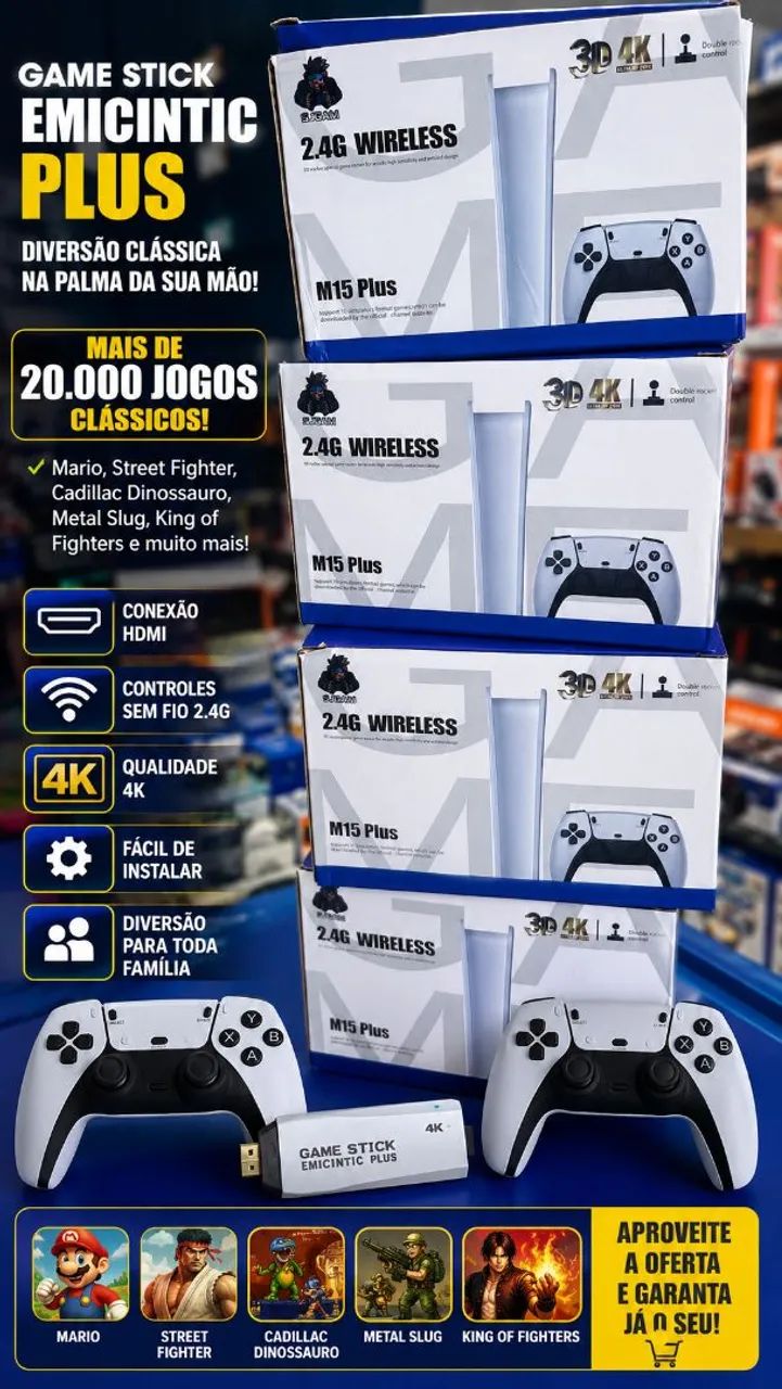 Game Stick m15 promoção  - Foto 2