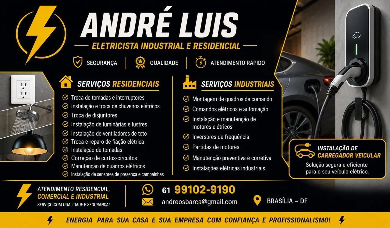 Eletricista industrial e residencial 