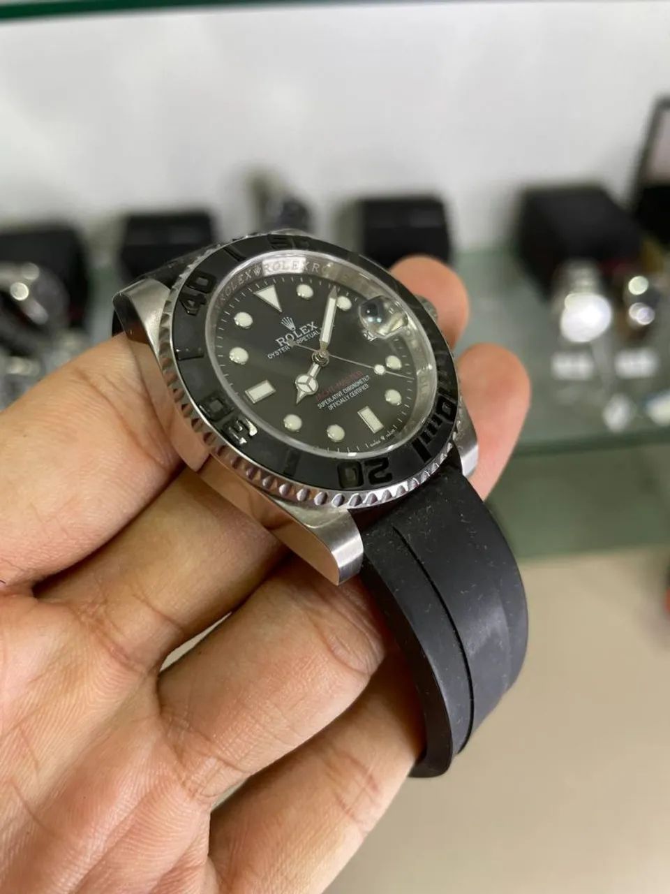 Relógio Automático com pulseira de silicone  - Foto 4